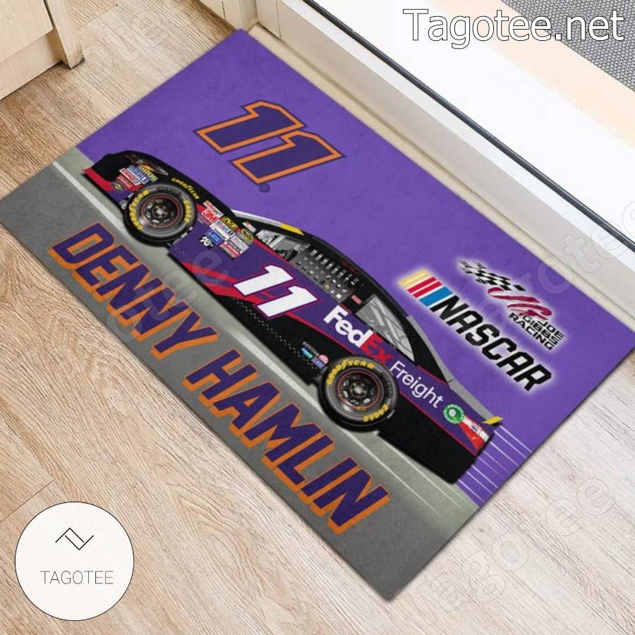 Nascar Denny Hamlin 11 Front Doormat a