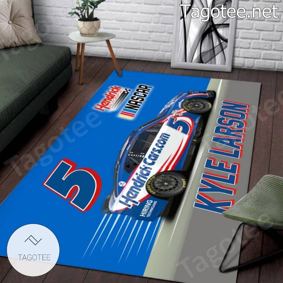 Nascar Kyle Larson 5 Area Rugs a