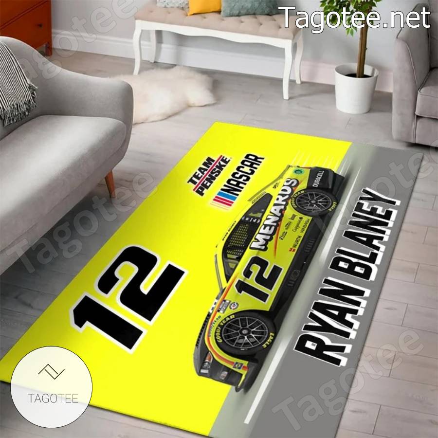 Nascar Ryan Blaney 12 Area Rugs