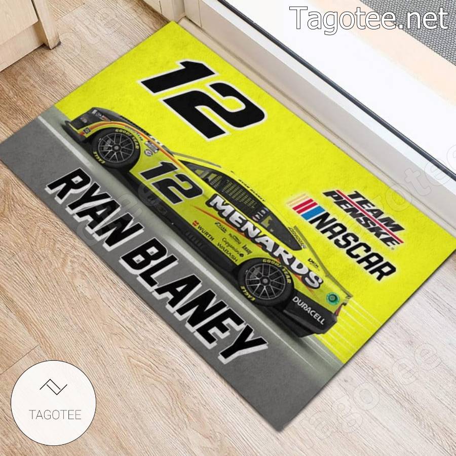 Nascar Ryan Blaney 12 Front Doormat a