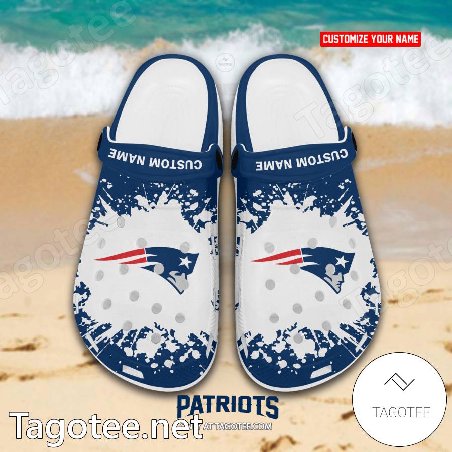 New England Patriots Custom Crocs Clogs - EmonShop a