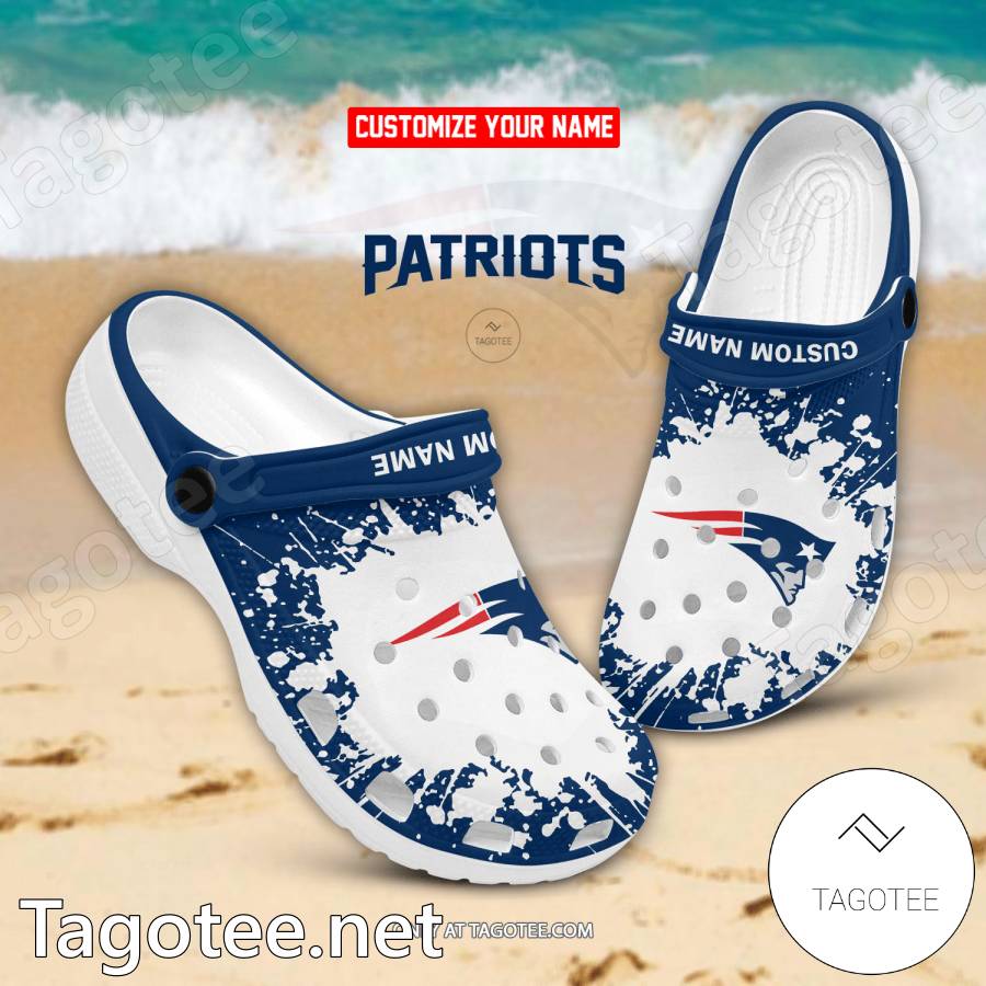 New England Patriots Custom Crocs Clogs - EmonShop