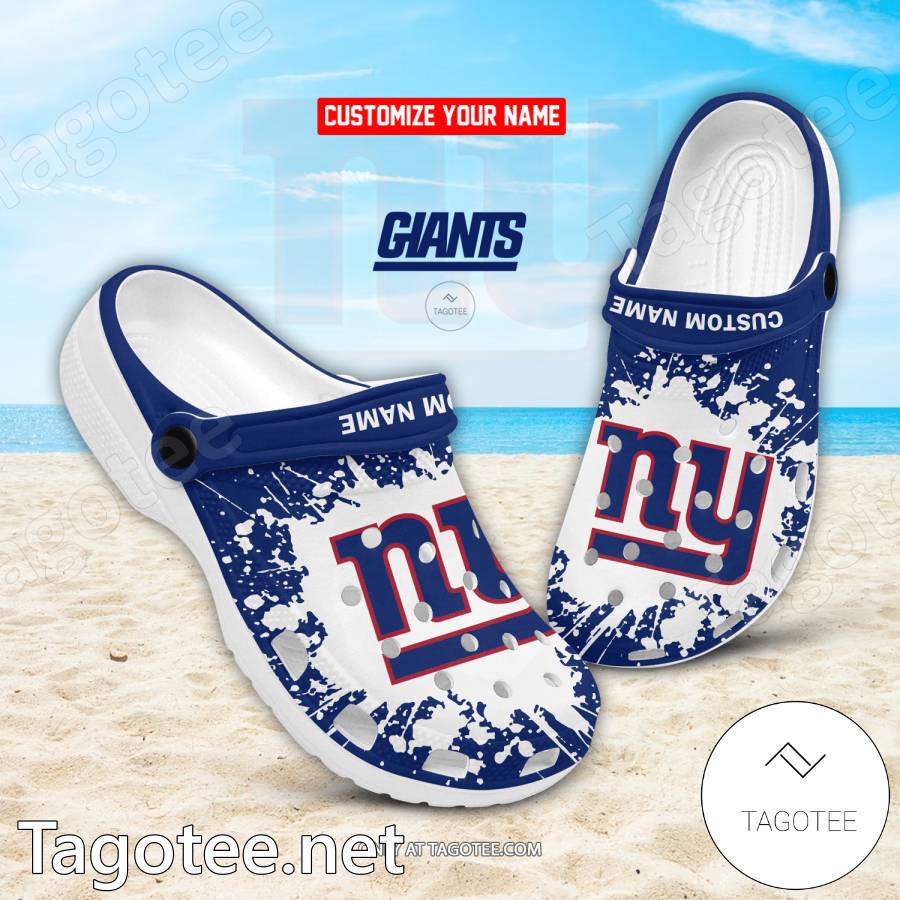 New York Giants Custom Crocs Clogs - EmonShop