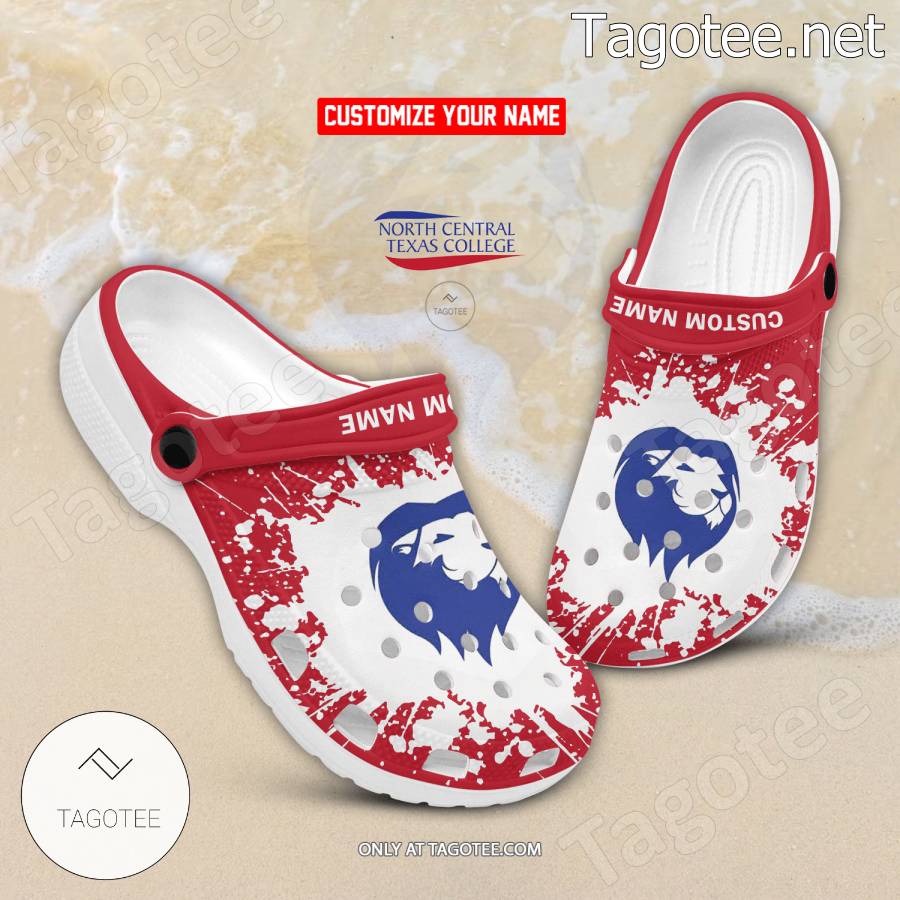 North Central Texas College Logo Crocs Clogs - BiShop