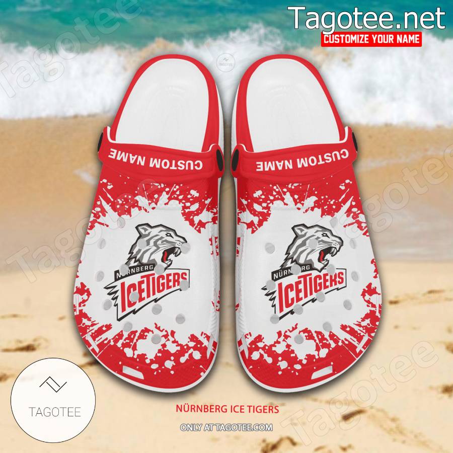 Nurnberg Ice Tigers Personalized Crocs Clogs - EmonShop a