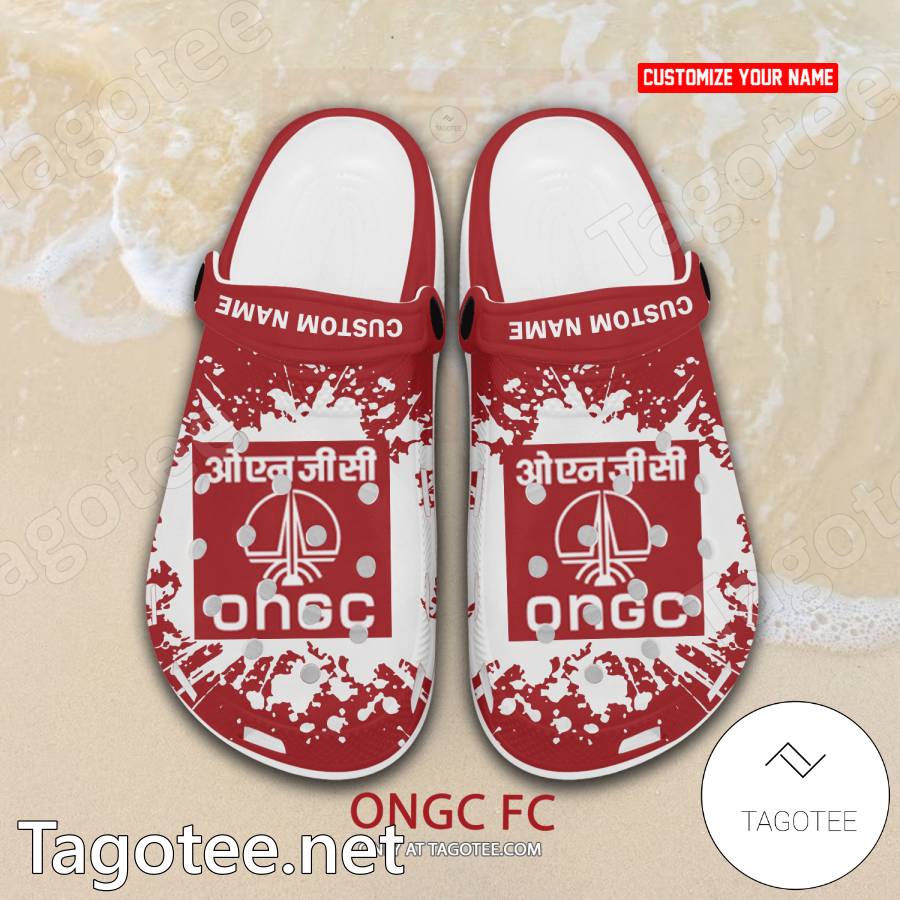 ONGC FC Custom Name Crocs Clogs - EmonShop a