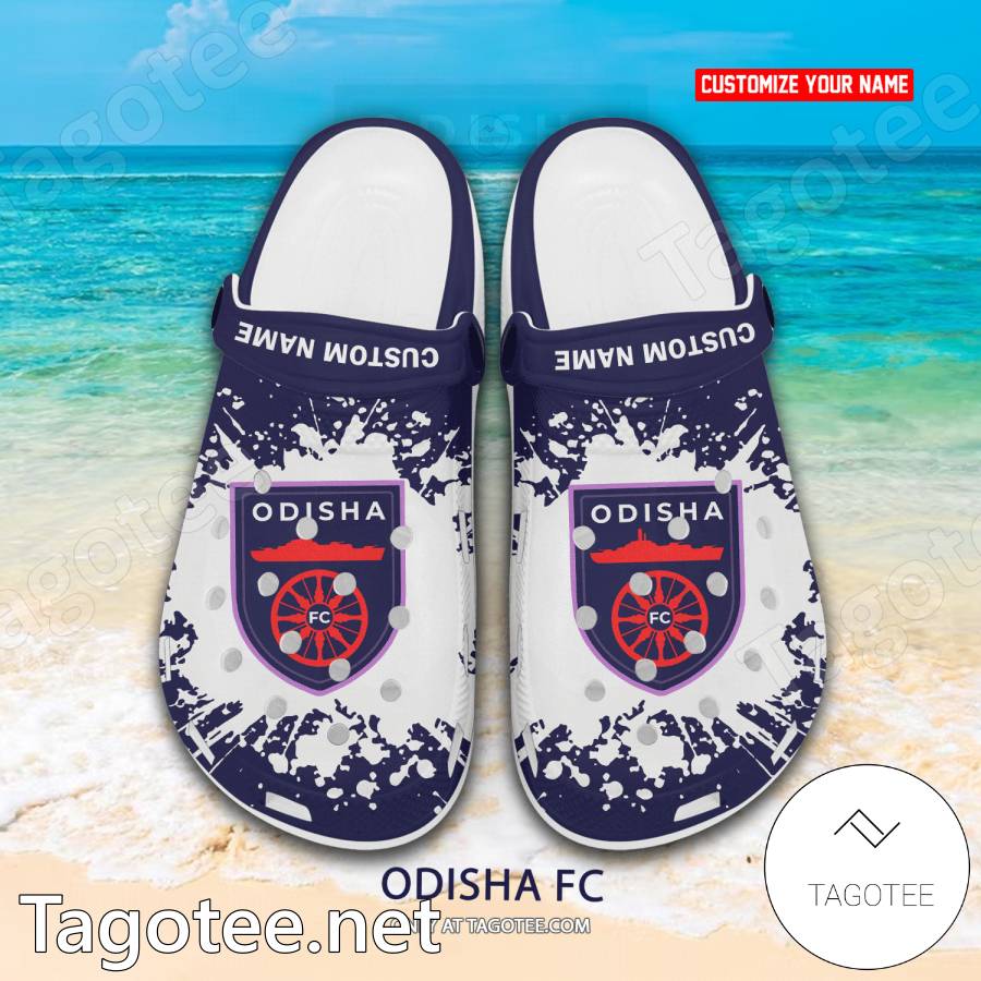 Odisha FC Custom Name Crocs Clogs - EmonShop a