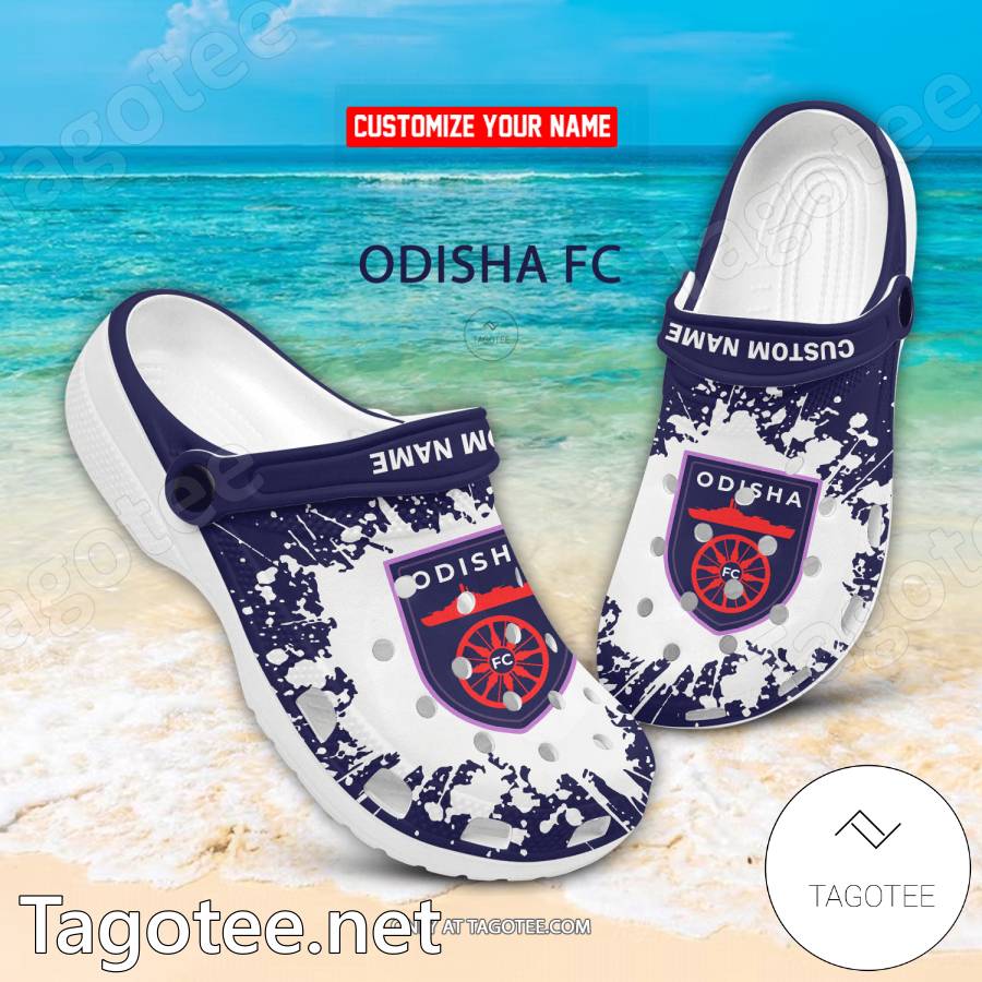 Odisha FC Custom Name Crocs Clogs - EmonShop