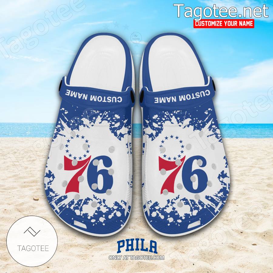 Philadelphia 76ers Crocs Clogs - EmonShop a