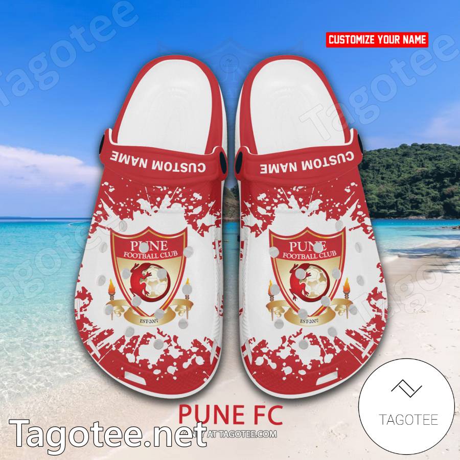 Pune FC Custom Name Crocs Clogs - EmonShop a