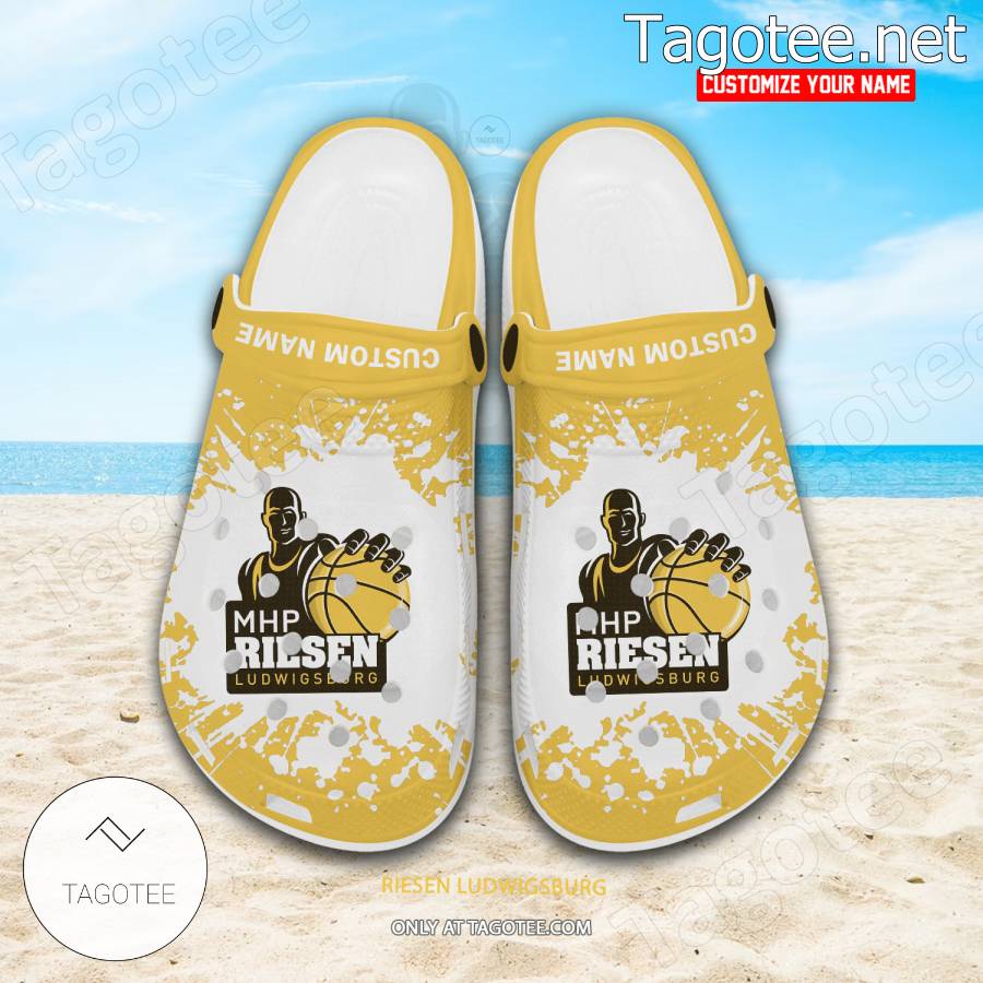 Riesen Ludwigsburg Logo Crocs Clogs - EmonShop a