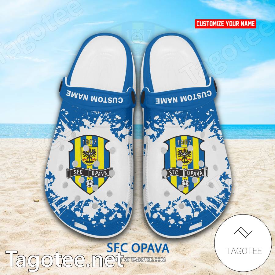 SFC Opava Custom Name Crocs Clogs - EmonShop a