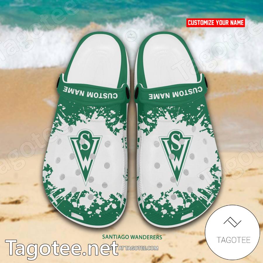 Santiago Wanderers Custom Name Crocs Clogs - EmonShop a