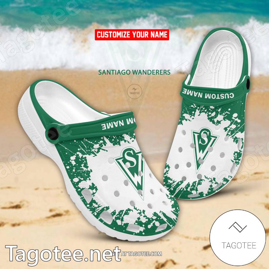 Santiago Wanderers Custom Name Crocs Clogs - EmonShop