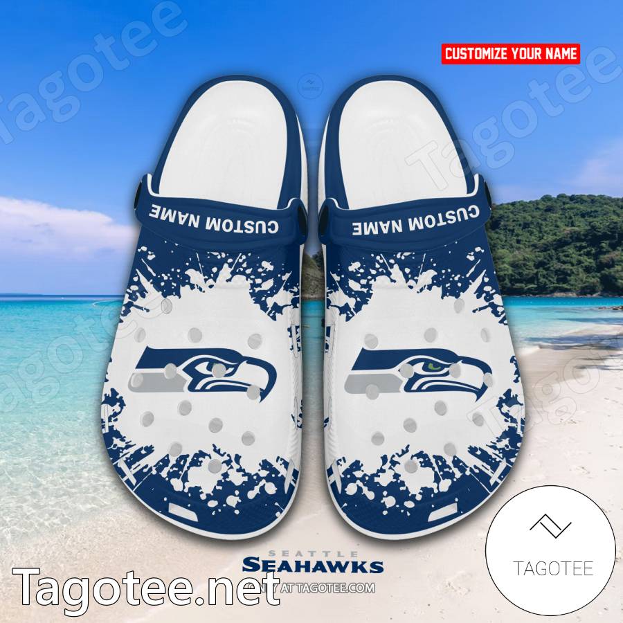 Seattle Seahawks Custom Crocs Clogs - EmonShop a