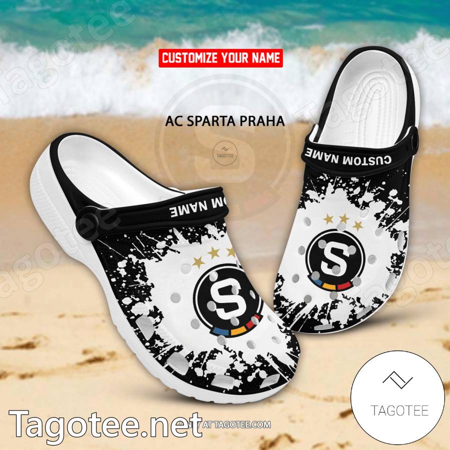 Sparta Praha Custom Name Crocs Clogs - EmonShop