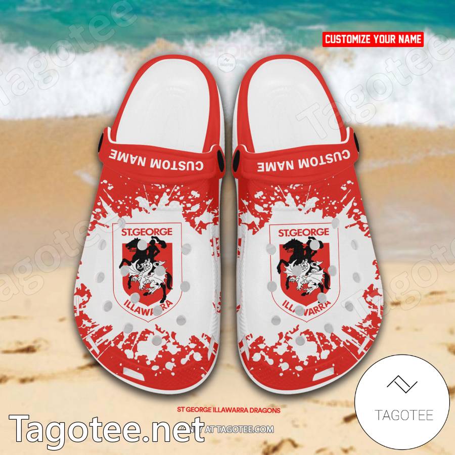 St. George Illawarra Dragons Custom Crocs Clogs - EmonShop a