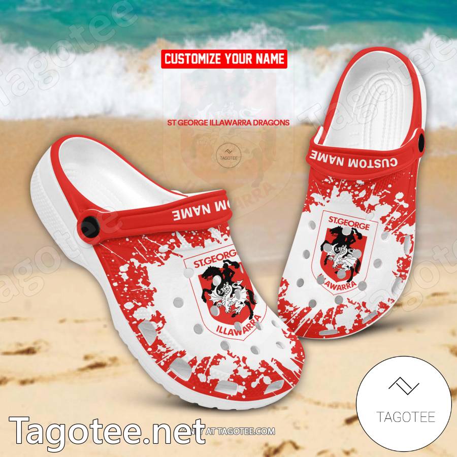 St. George Illawarra Dragons Custom Crocs Clogs - EmonShop