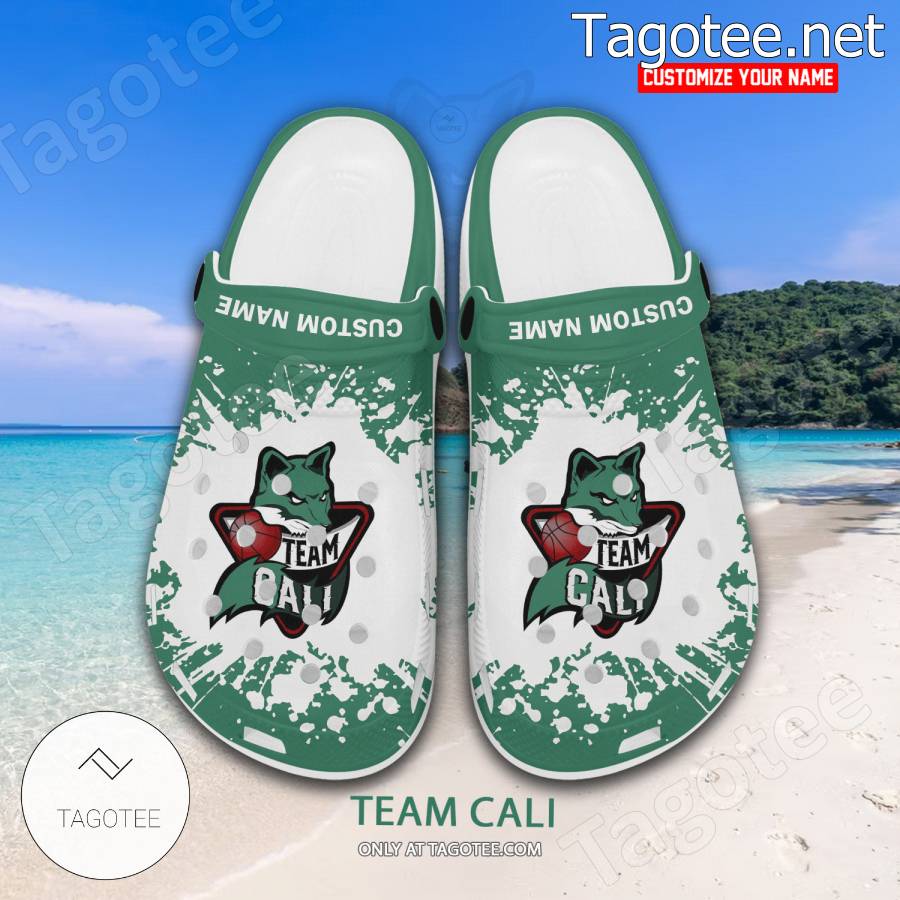 Team Cali Logo Crocs Clogs - EmonShop a