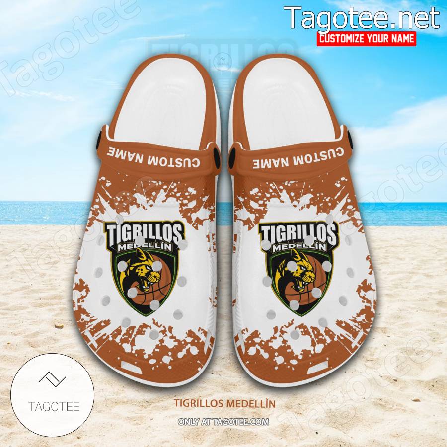 Tigrillos Medellin Logo Crocs Clogs - EmonShop a