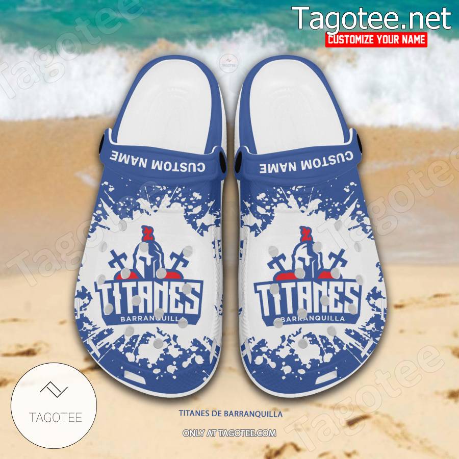 Titanes de Barranquilla Logo Crocs Clogs - EmonShop a