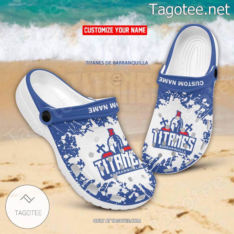 Titanes de Barranquilla Logo Crocs Clogs - EmonShop