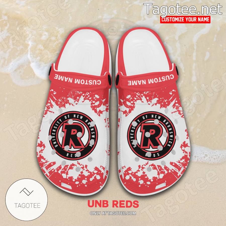 UNB Reds Personalized Crocs Clogs - EmonShop a