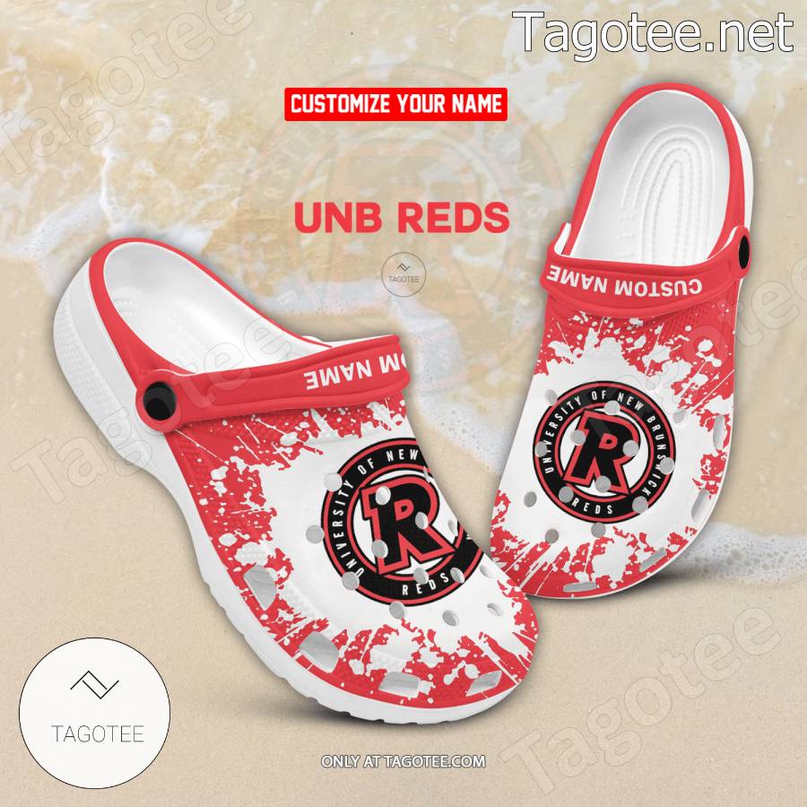 UNB Reds Personalized Crocs Clogs - EmonShop