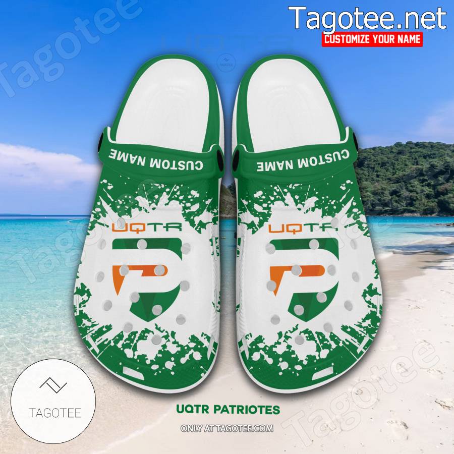 UQTR Patriotes Personalized Crocs Clogs - EmonShop a