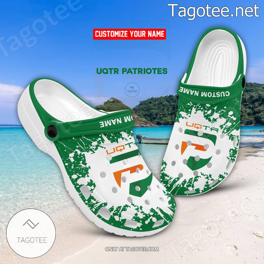 UQTR Patriotes Personalized Crocs Clogs - EmonShop