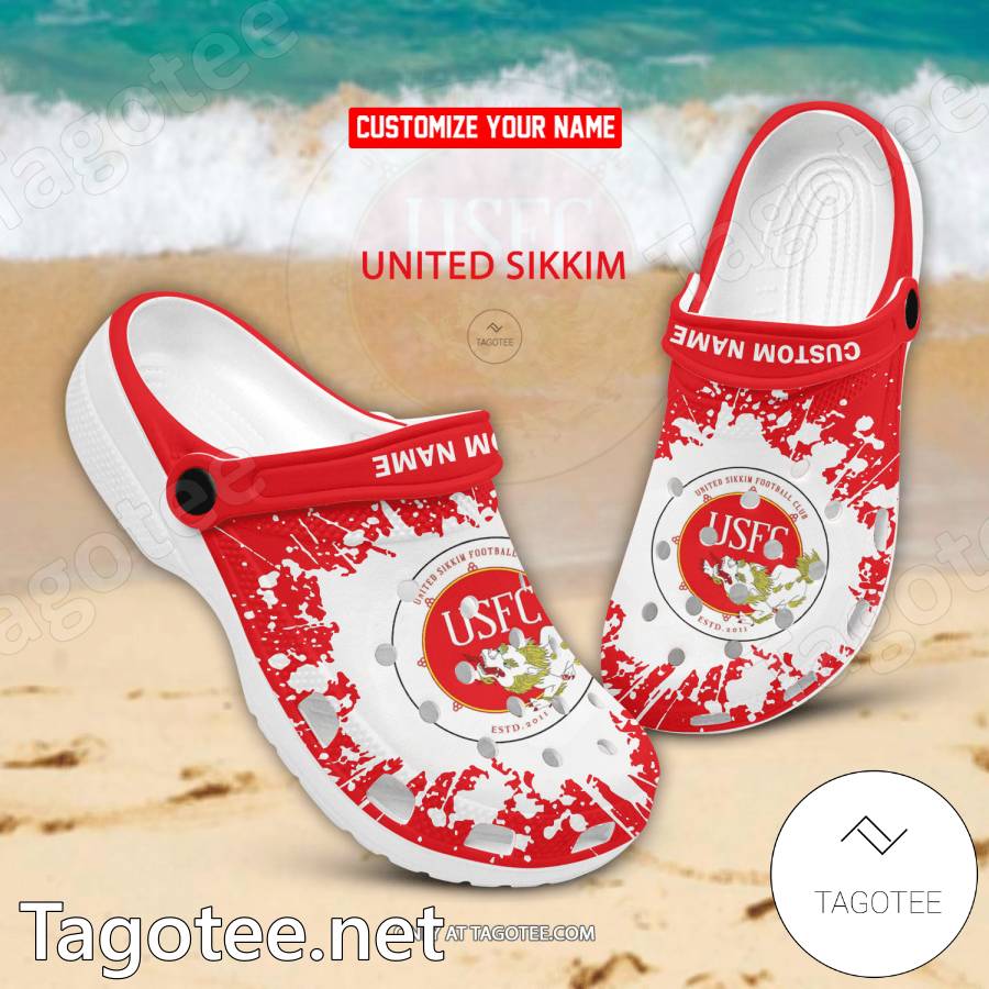 United Sikkim Custom Name Crocs Clogs - EmonShop