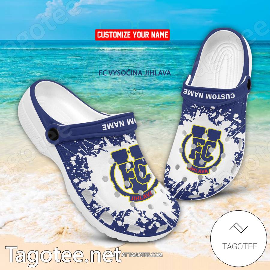 Vysocina Jihlava Custom Name Crocs Clogs - EmonShop