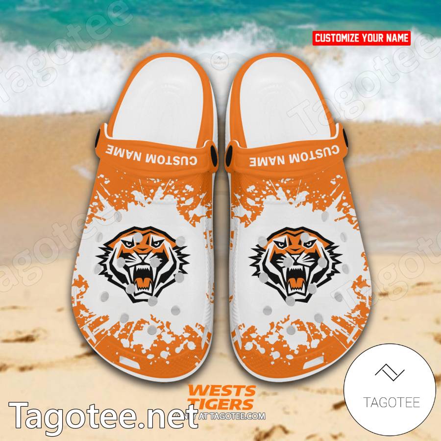 Wests Tigers Custom Crocs Clogs - EmonShop a