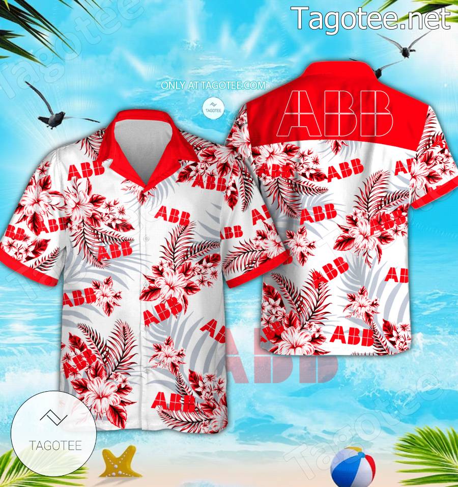 ABB Group Logo Hawaiian Shirt And Shorts - BiShop