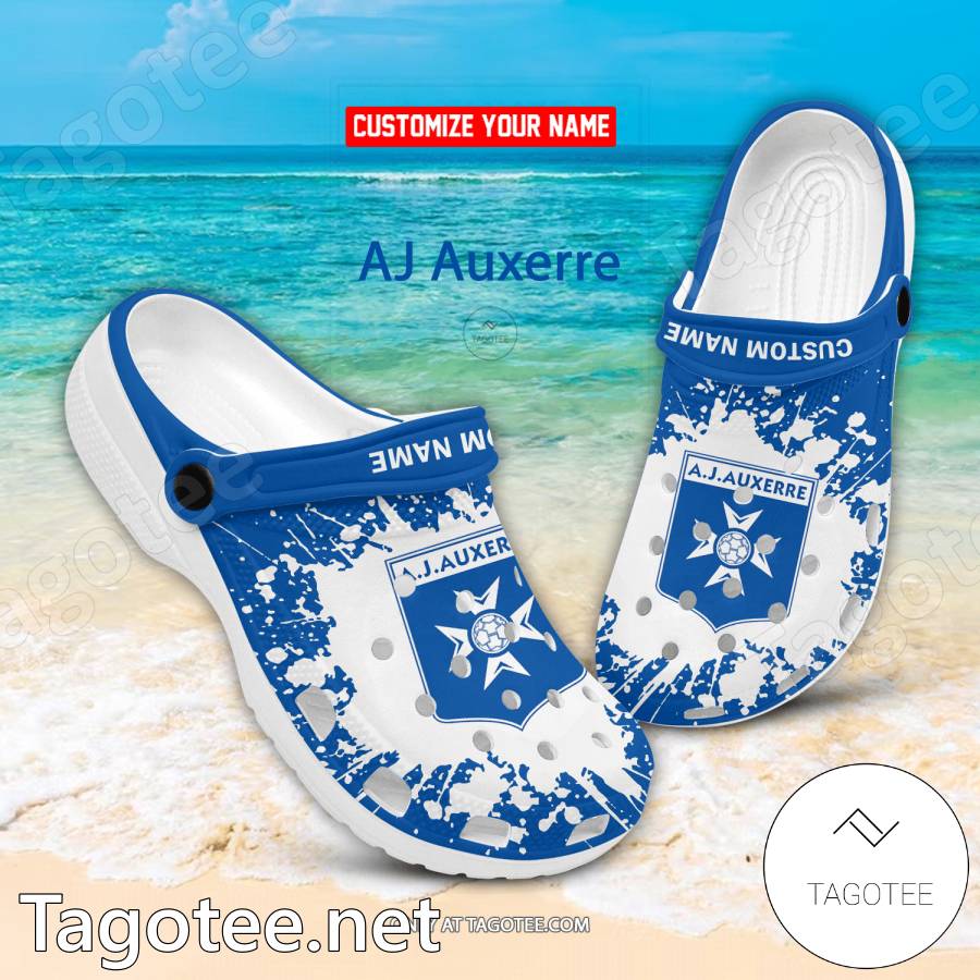 AJ Auxerre Custom Crocs Clogs - BiShop