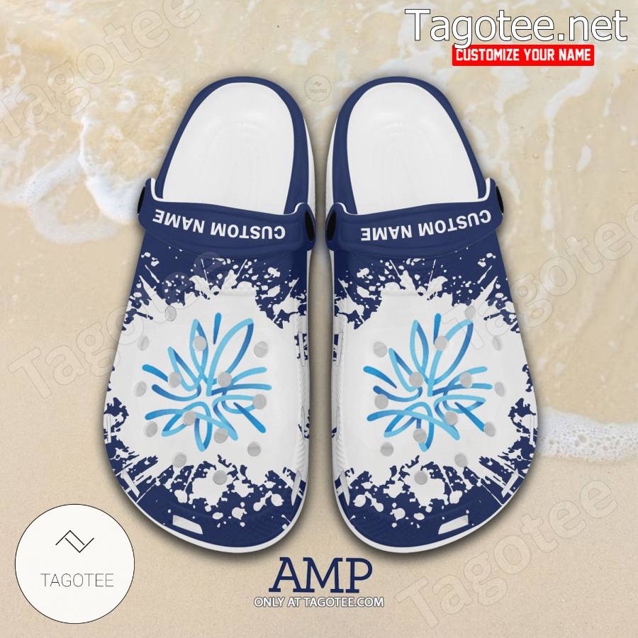 AMP Limited Logo Crocs Clogs - BiShop a