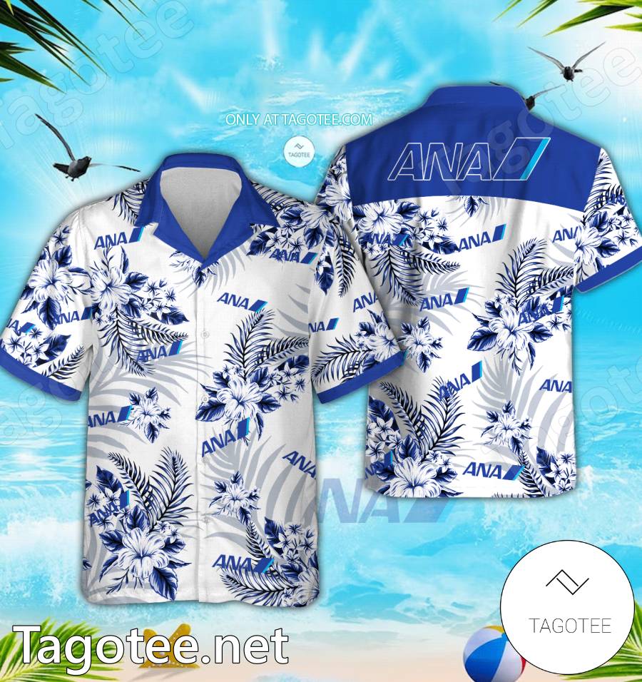 ANA All Nippon Airways Logo Hawaiian Shirt And Shorts - EmonShop