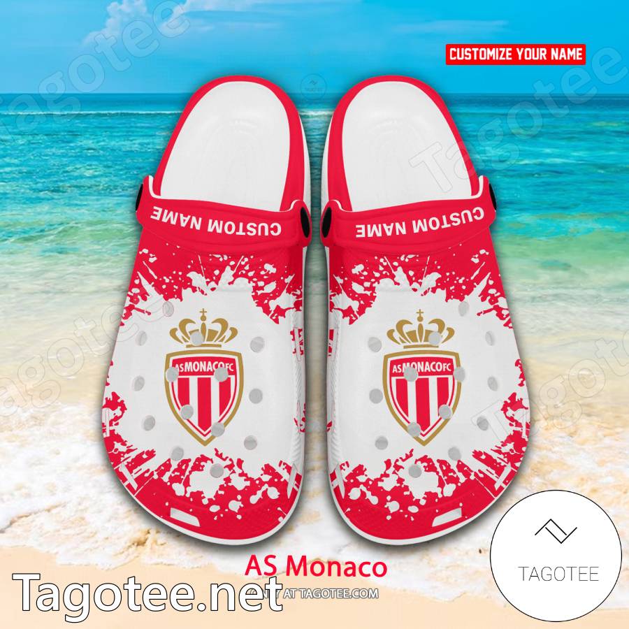 AS Monaco Custom Crocs Clogs - BiShop a