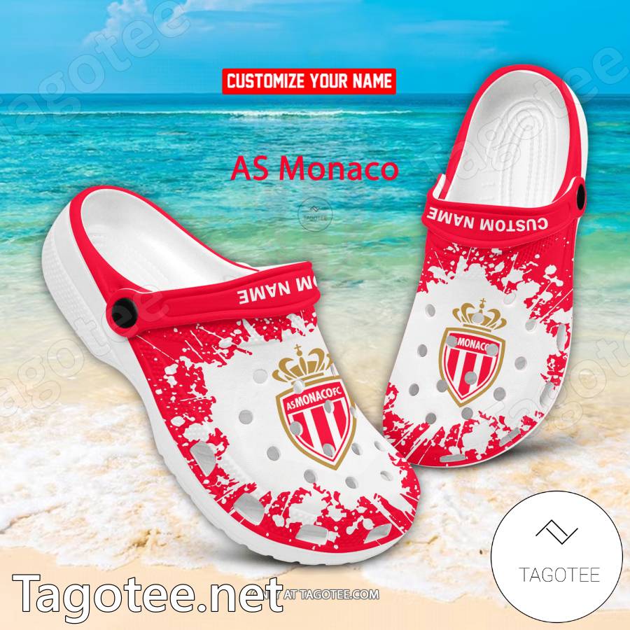 AS Monaco Custom Crocs Clogs - BiShop