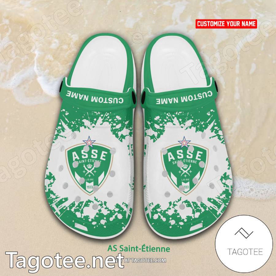 AS Saint-Étienne Custom Crocs Clogs - BiShop a