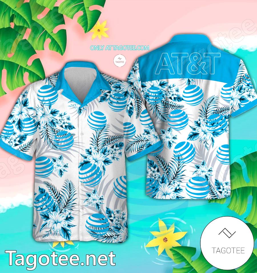 AT&T Logo Hawaiian Shirt And Shorts - EmonShop