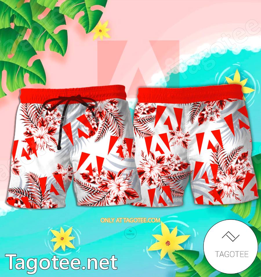 Adobe Logo Hawaiian Shirt And Shorts - EmonShop a