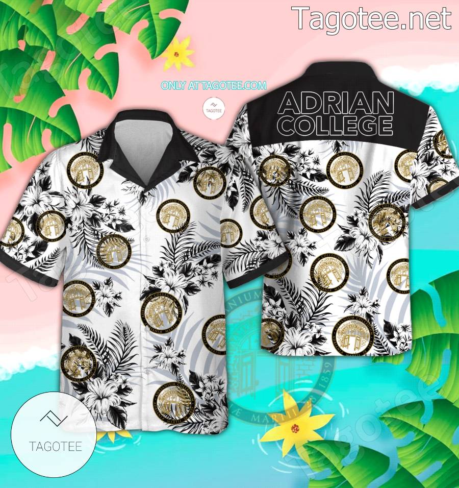 Adrian College Logo Hawaiian Shirt And Shorts - BiShop