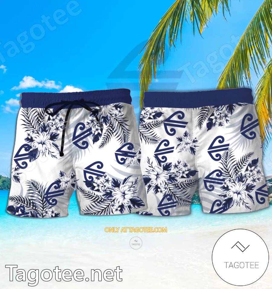 Air New Zealand Logo Hawaiian Shirt And Shorts - EmonShop a