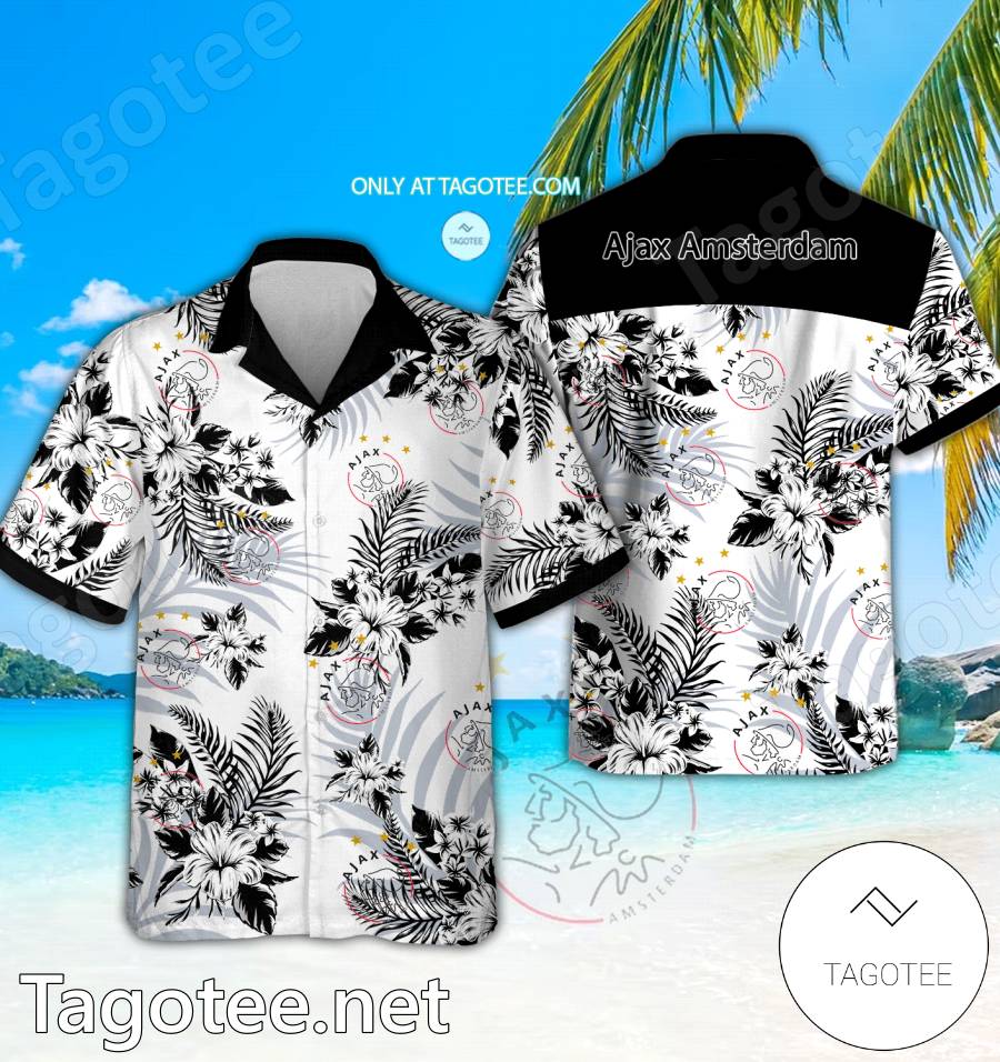 Ajax Amsterdam Logo Hawaiian Shirt And Shorts - BiShop