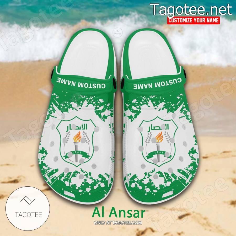 Al Ansar Logo Custom Crocs Clogs - BiShop a