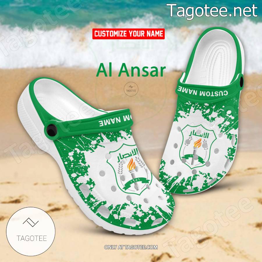 Al Ansar Logo Custom Crocs Clogs - BiShop