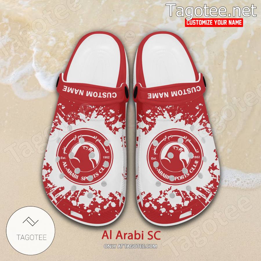 Al Arabi SC Logo Custom Crocs Clogs - BiShop a