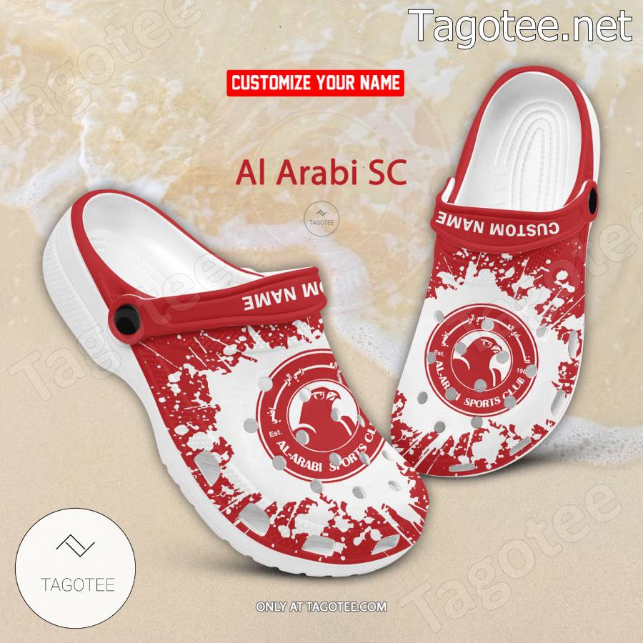 Al Arabi SC Logo Custom Crocs Clogs - BiShop