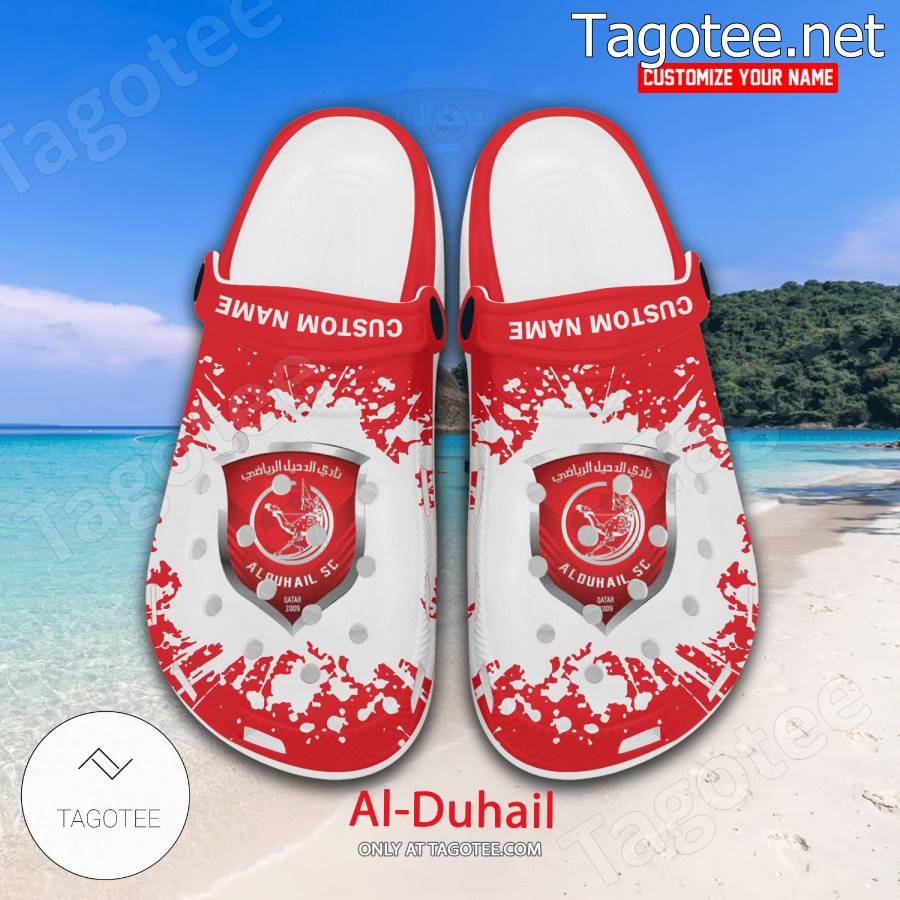 Al-Duhail Logo Custom Crocs Clogs - BiShop a